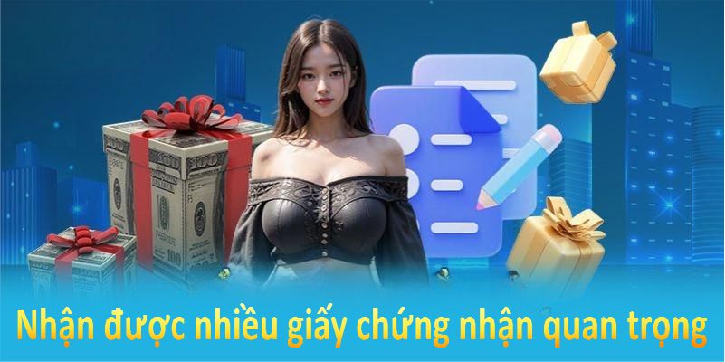 Nhà cái GK88 nhận được nhiều giấy chứng nhận quan trọng